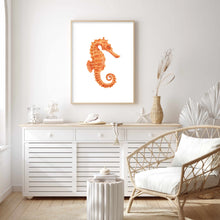 Load image into Gallery viewer, Seahorse Orange Tones | Wall Art