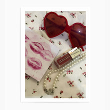 Load image into Gallery viewer, Red Heart Glasses | Wall Art Print
