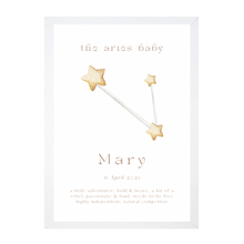 Load image into Gallery viewer, Personalised The Aries Baby Constellation