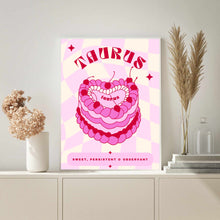 Load image into Gallery viewer, Taurus Birthday Cake| Art Print
