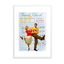 Load image into Gallery viewer, Guest Check Love Couple Blue III | Wall Art
