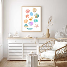 Load image into Gallery viewer, Seashells Colourful | Wall Art