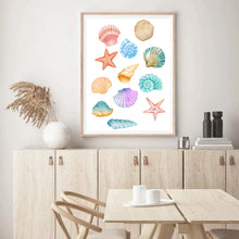 Load image into Gallery viewer, Seashells Colourful | Wall Art