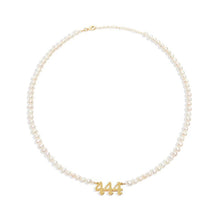 Load image into Gallery viewer, Angel Number Pearl Gold Necklaces