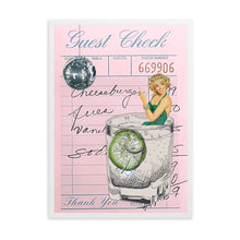 Load image into Gallery viewer, Guest Check Cocktail Disco Pink | Wall Art