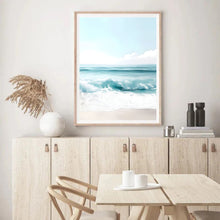 Load image into Gallery viewer, Crashing Waves Blue II | Wall Art