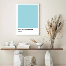 Load image into Gallery viewer, Island Paradise Blue Colour Swatch | Wall Art