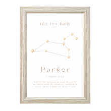 Load image into Gallery viewer, Personalised The Leo Baby Constellation
