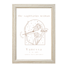 Load image into Gallery viewer, Personalised 'The Sagittarius Woman' Zodiac