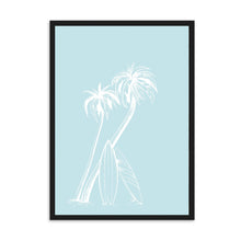 Load image into Gallery viewer, Palm Trees Light Blue | Wall Art