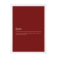 Load image into Gallery viewer, Love Definition Red