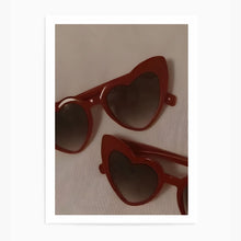 Load image into Gallery viewer, Red Heart Sunglasses | Wall Art Print