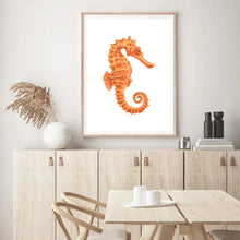 Load image into Gallery viewer, Seahorse Orange Tones | Wall Art