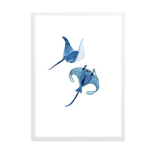 Load image into Gallery viewer, Stingrays Blue | Wall Art