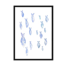Load image into Gallery viewer, Little Fishies Blue | Wall Art