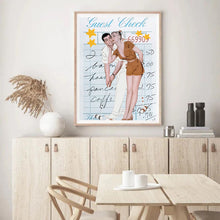 Load image into Gallery viewer, Guest Check Couple Putt Pink | Wall Art