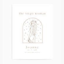 Load image into Gallery viewer, Personalised 'The Virgo Woman' Zodiac