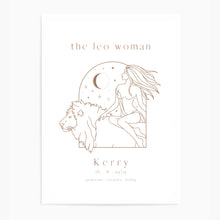 Load image into Gallery viewer, Personalised 'The Leo Woman' Zodiac
