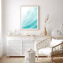 Load image into Gallery viewer, Crashing Waves Blue | Wall Art