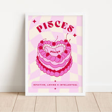 Load image into Gallery viewer, Pisces Birthday Cake | Art Print