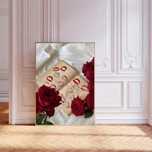Load image into Gallery viewer, Roses & Red Lips | Wall Art Print