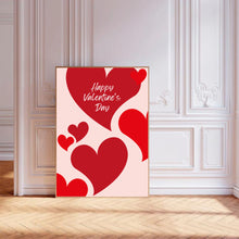 Load image into Gallery viewer, Happy Valentine’s Day Red Hearts