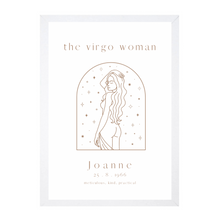 Load image into Gallery viewer, Personalised 'The Virgo Woman' Zodiac