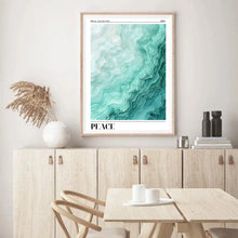 Load image into Gallery viewer, Peace Green Wave Effect | Wall Art