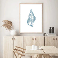 Load image into Gallery viewer, Seashell Blue I | Wall Art