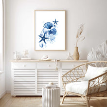 Load image into Gallery viewer, Shells Blue | Wall Art
