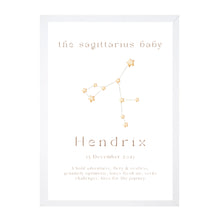 Load image into Gallery viewer, Personalised The Sagittarius Baby Constellation