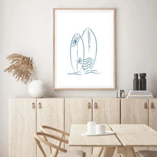 Load image into Gallery viewer, Surfboard Blue I | Wall Art