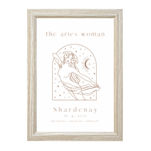 Load image into Gallery viewer, Personalised 'The Aries Woman' Zodiac