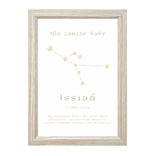Load image into Gallery viewer, Personalised The Cancer Baby Constellation