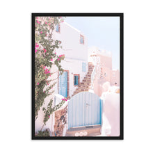 Load image into Gallery viewer, Greece Santorini Pink III | Framed Print