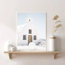 Load image into Gallery viewer, Greece White Church | Framed Print