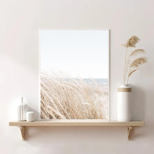 Load image into Gallery viewer, Coastal Pampas Beach | Framed Print