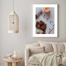 Load image into Gallery viewer, Chocolate & Candles | Framed Print