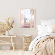 Load image into Gallery viewer, Greece Santorini Pink II | Framed Print
