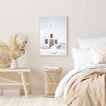 Load image into Gallery viewer, Greece White Church | Framed Print