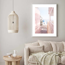 Load image into Gallery viewer, Greece Santorini Pink II | Framed Print