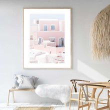 Load image into Gallery viewer, Greece Santorini Pink I | Framed Print