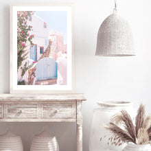 Load image into Gallery viewer, Greece Santorini Pink III | Framed Print