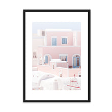 Load image into Gallery viewer, Greece Santorini Pink I | Framed Print