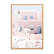 Load image into Gallery viewer, Greece Santorini Pink I | Framed Print
