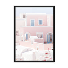 Load image into Gallery viewer, Greece Santorini Pink I | Framed Print