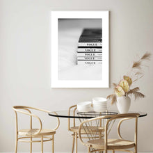 Load image into Gallery viewer, Black & White Books | Framed Print