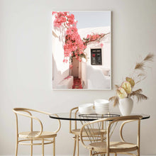 Load image into Gallery viewer, Greece Santorini Bougainvillaea I | Framed Print