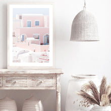 Load image into Gallery viewer, Greece Santorini Pink I | Framed Print
