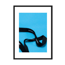 Load image into Gallery viewer, Designer Ribbon Blue | Framed Print